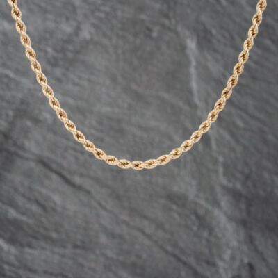 Pre-Owned 9ct Yellow Gold 19 Inch Rope Chain 41021384