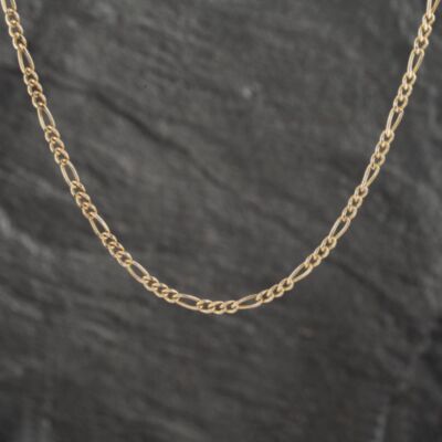 Pre-Owned 9ct Yellow Gold 18 Inch Figaro Chain 41021401