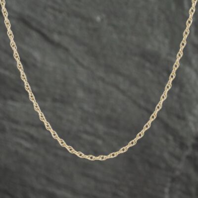 Pre-Owned 9ct Yellow Gold 24 Inch Prince Of Wales Chain 41021439