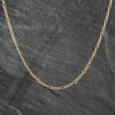 Pre-Owned 9ct Yellow Gold 16 Inch Figaro Chain 41021442
