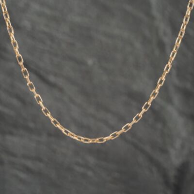 Pre-Owned 9ct Yellow Gold 18 Inch Trace Chain 41021489