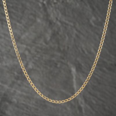 Pre-Owned 9ct Yellow Gold 18 Inch Curb Chain 41021508