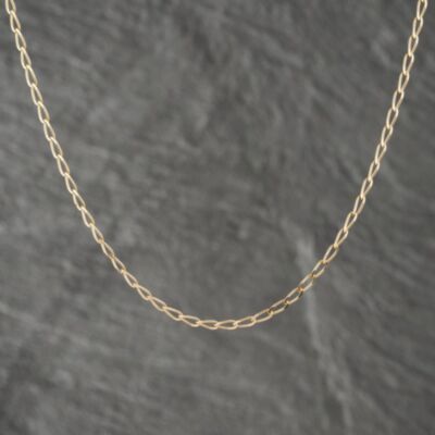 Pre-Owned 9ct Yellow Gold Open 18 Inch Curb Chain 41021509