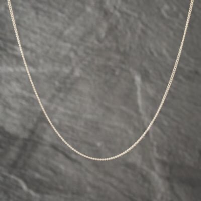 Pre-Owned 9ct Yellow Gold 18 Inch Curb Chain 41021511