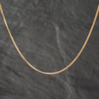 Pre-Owned 9ct Yellow Gold 18 Inch Curb Chain 41021532