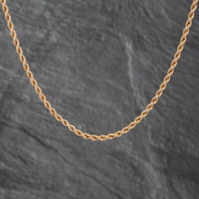 Pre-Owned 9ct Yellow Gold 18 Inch Rope Chain 41021535