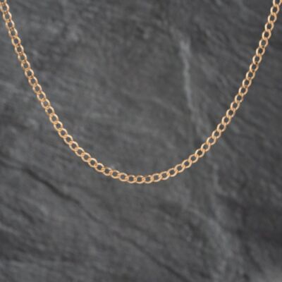 Pre-Owned 9ct Yellow Gold 18 Inch Curb Chain 41021539