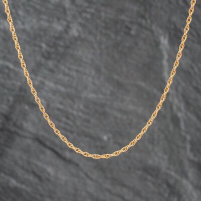 Pre-Owned 9ct Yellow Gold 16 Inch Prince Of Wales Chain 41021541