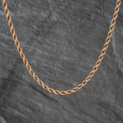 Pre-Owned 9ct Yellow Gold 16 Inch Rope Chain 41021548