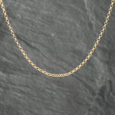 Pre-Owned 9ct Yellow Gold 23 Inch Belcher Chain 41021549