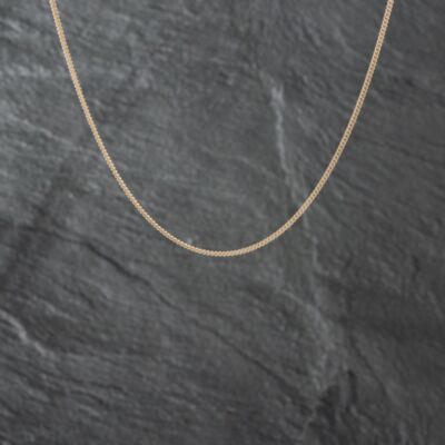 Pre-Owned 9ct Yellow Gold 18 Inch Curb Chain 41021552