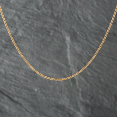 Pre-Owned 9ct Yellow Gold 18 Inch Curb Chain 41021564