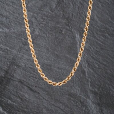 Pre-Owned 9ct Yellow Gold 16 Inch Rope Chain 41021588