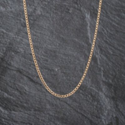 Pre-Owned 9ct Yellow Gold 18 Inch Curb Chain 41021590