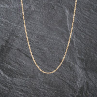 Pre-Owned 9ct Yellow Gold 19 Inch Prince Of Wales Chain 41021593
