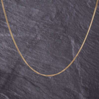 Pre-Owned 9ct Yellow Gold 18 Inch Curb Chain 41021658