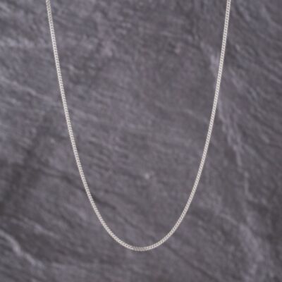 Pre-Owned 9ct White Gold 16 Inch Curb Chain 41021666