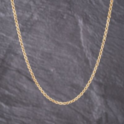 Pre-Owned 9ct Yellow Gold 18 Inch Rope Chain 41021668
