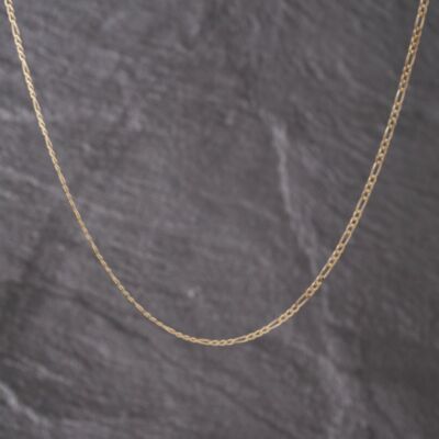 Pre-Owned 9ct Yellow Gold 19 Inch Figaro Chain 41021678