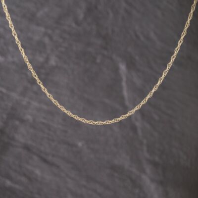 Pre-Owned 9ct Yellow Gold 16 Inch Prince Of Wales Chain 41021681