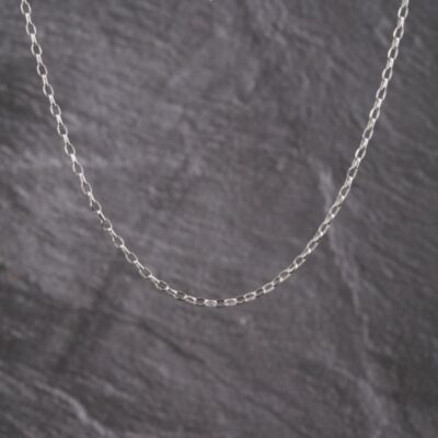 Pre-Owned 9ct White Gold 18 Inch Belcher Chain 41021685