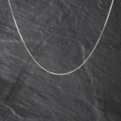 Pre-Owned 9ct White Gold 16 Inch Spiga Chain 41021693