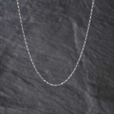 Pre-Owned 9ct White Gold 16 Inch Belcher Chain 41021700