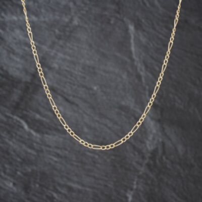 Pre-Owned 9ct Yellow Gold 21 Inch Figaro Chain 41021707