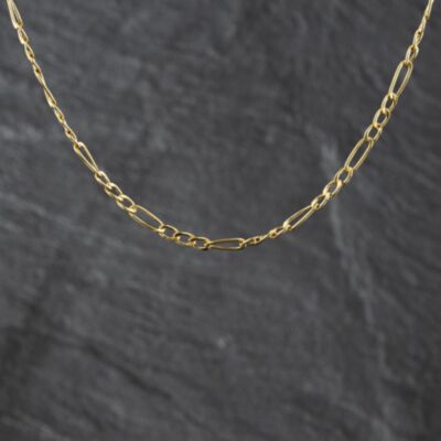 Pre-Owned 9ct Yellow Gold 18 Inch Figaro Chain 41021718