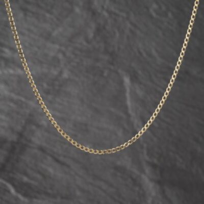 Pre-Owned 9ct Yellow Gold 18 Inch Curb Chain 41021728