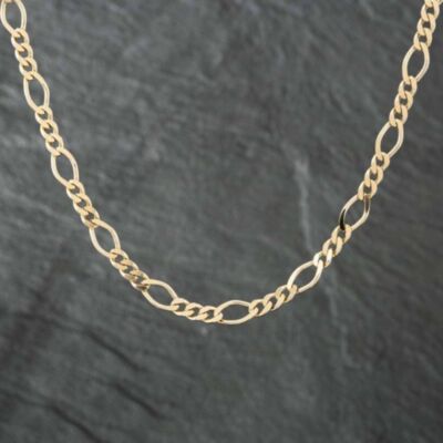 Pre-Owned 9ct Yellow Gold 18 Inch Figaro Chain 41041140