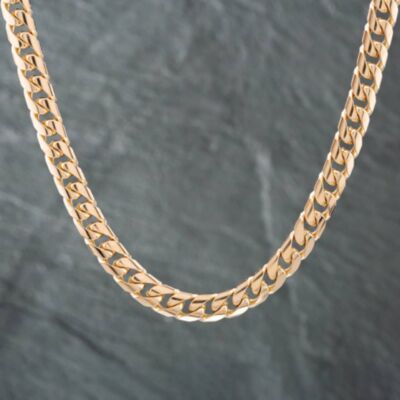 Pre-Owned 9ct Yellow Gold Patterned 16 Inch Curb Chain 41041158