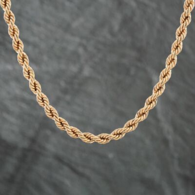 Pre-Owned 9ct Yellow Gold 16 Inch Rope Chain 41041184