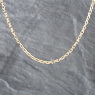 Pre-Owned 9ct Yellow Gold 18 Inch Trace Chain 41041269