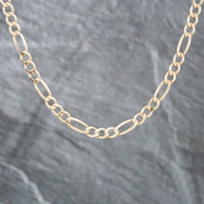 Pre-Owned 9ct Yellow Gold 18 Inch Figaro Chain 41041270