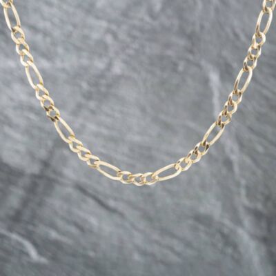 Pre-Owned 9ct Yellow Gold 20 Inch Figaro Chain 41041271