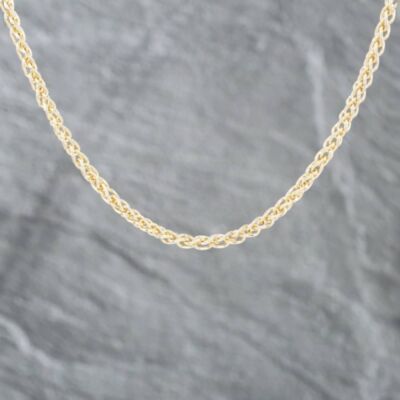 Pre-Owned 9ct Yellow Gold 18 Inch Foxtail Chain 41041273
