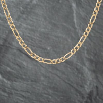 Pre-Owned 9ct Yellow Gold 19 Inch Figaro Chain 41041293