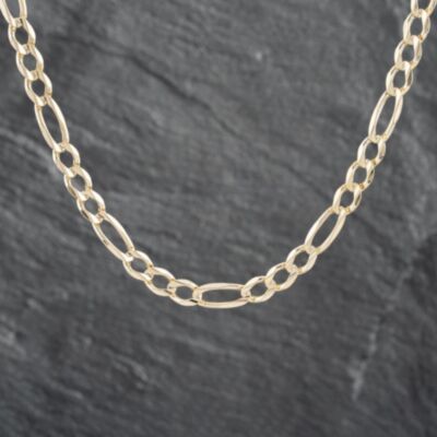 Pre-Owned 9ct Yellow Gold 23 Inch Figaro Chain 41041309
