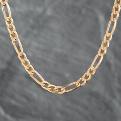 Pre-Owned 9ct Yellow Gold 20 Inch Figaro Chain 41041322
