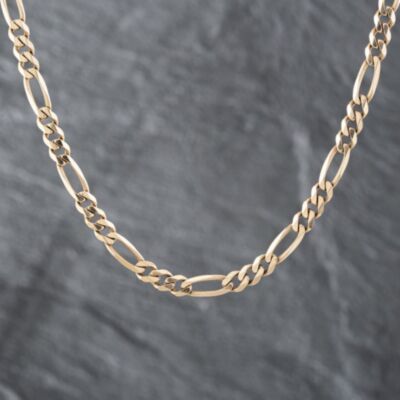 Pre-Owned 9ct Yellow Gold 18 Inch Figaro Chain 41041376
