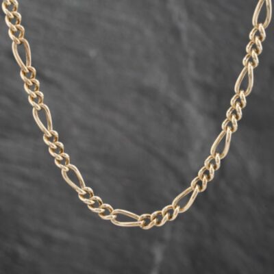 Pre-Owned 9ct Yellow Gold 19 Inch Figaro Chain 41041395