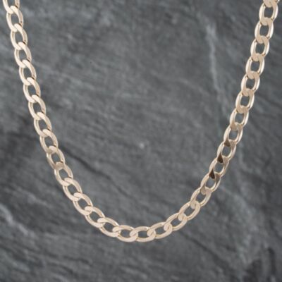 Pre-Owned 9ct Yellow Gold 18 Inch Curb Chain 41041413