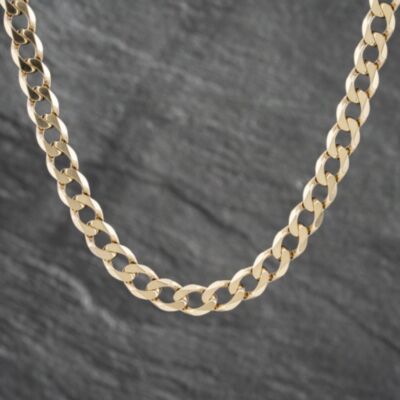 Pre-Owned 9ct Yellow Gold 18 Inch Curb Chain 41041418