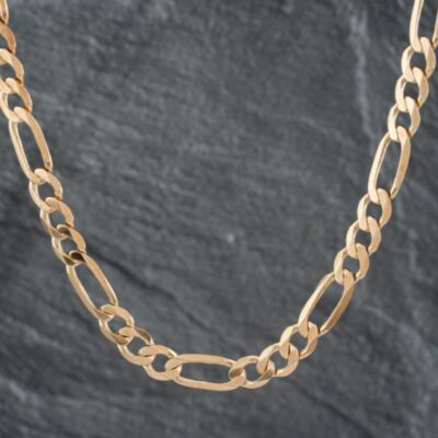Pre-Owned 9ct Yellow Gold 18 Inch Figaro Chain 41041460
