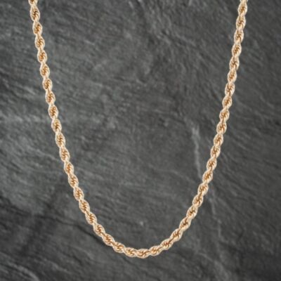 Pre-Owned 9ct Yellow Gold 16 Inch Rope Chain 41041464