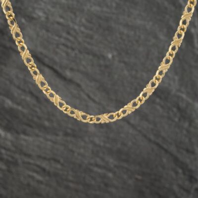 Pre-Owned 9ct Yellow Gold 18 Inch Curb Chain 41041481