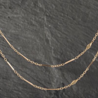 Pre-Owned 9ct Yellow Gold Guard 54 Inch Chain 41041518