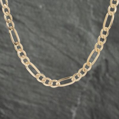 Pre-Owned 9ct Yellow Gold 24 Inch Figaro Chain 41041525