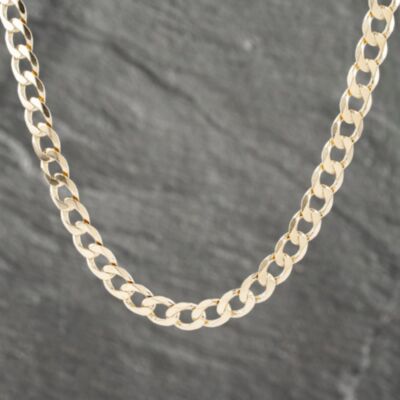 Pre-Owned 9ct Yellow Gold 23 Inch Curb Chain 41041528